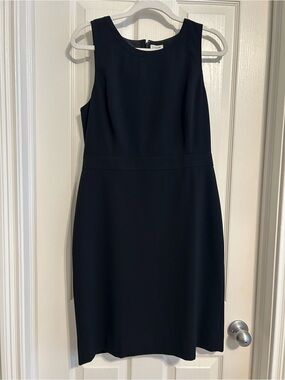 J. Crew Sleeveless Black Sheath Dress